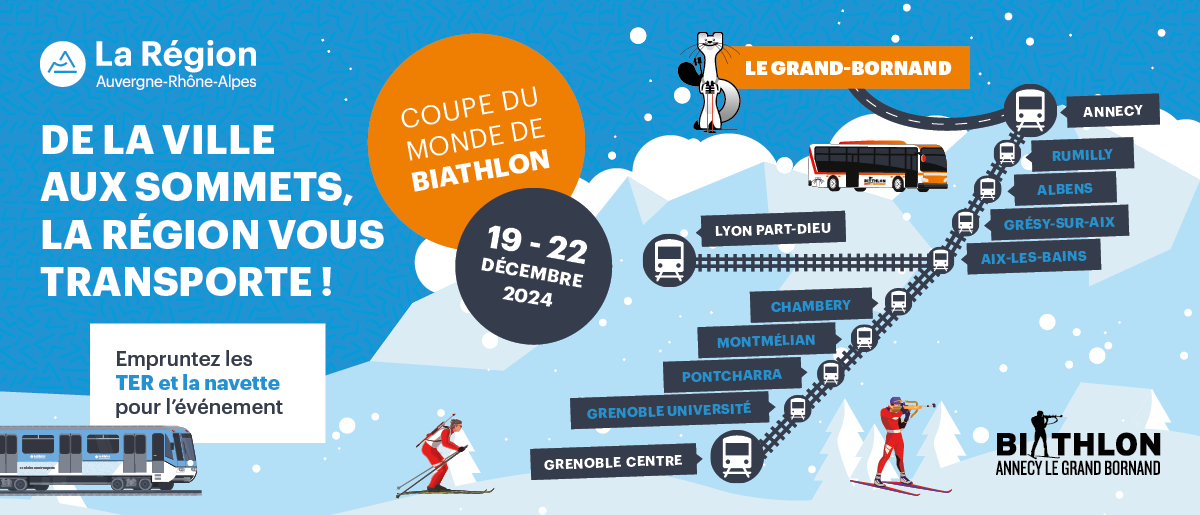 Train + bus